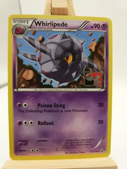 Pokemon Promo Card : Whirlipede 53/114 (Play Logo) (Black & White Base Set) - Image 1