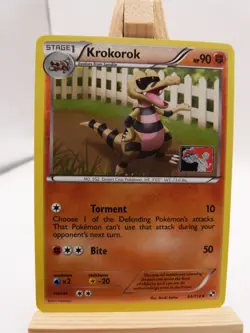 Pokemon Promo Card : Krokorok 64/114 (Play Logo) (Black & White Base Set) - Image 1