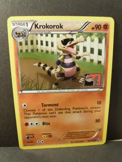 Pokemon Promo Card : Krokorok 64/114 (Play Logo) (Black & White Base Set) - Image 2