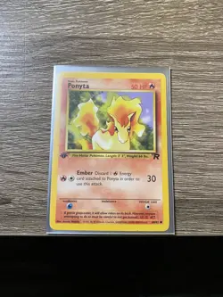 Ponyta Team Rocket 1st Edition 64/82 WOTC Pokemon Card - Image 1