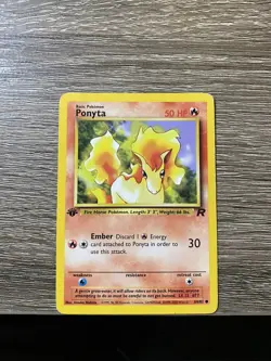 Ponyta Team Rocket 1st Edition 64/82 WOTC Pokemon Card - Image 3