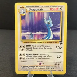 Dragonair 22/130 Base Set 2 Rare Non-Holo Vintage Pokemon Card LP - Image 1