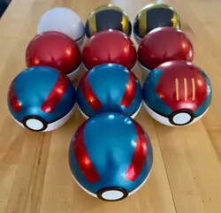 Pokemon Pokeball Collector Tin Lot - 10 Pokeballs *EMPTY* *NO CARDS* - Image 1