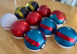 Pokemon Pokeball Collector Tin Lot - 10 Pokeballs *EMPTY* *NO CARDS* - Image 2