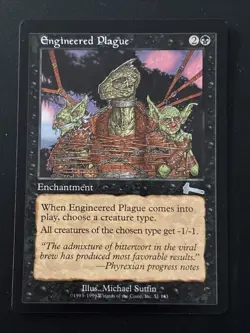 Engineered Plague NM UP Urza’s Legacy MTG Magic - Image 1