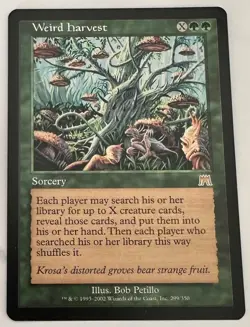 Magic the Gathering MTG Weird Harvest (299) Onslaught - Image 2