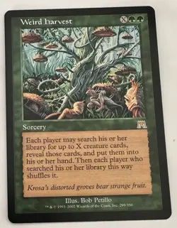 Magic the Gathering MTG Weird Harvest (299) Onslaught - Image 3