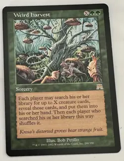 Magic the Gathering MTG Weird Harvest (299) Onslaught - Image 4