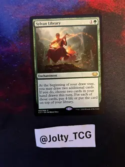 Sylvan Library Commander Collection Green Magic MTG Mint Condition - Image 1