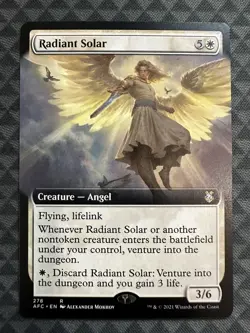 MTG Radiant Solar #278 Ext. Art R Commander: Adventures… Forgotten Realms (AFC) - Image 2