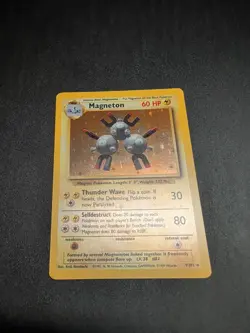 MP - Pokemon TCG Magneton Base Set 2 9/130 Holo Unlimited Holo Rare - Image 1