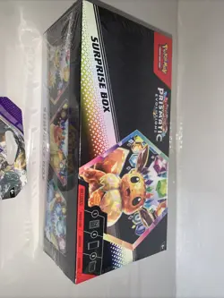 Lot Pokemon Prismatic Evolutions Surprise Box + Tin + Temporal Forces Sealed New - Image 3