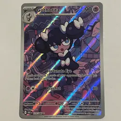 Pokemon TCG Gothorita 125/086 Illustration Rare – Scarlet & Violet White Flare - Image 1
