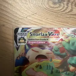 Pokemon TCG Snorlax VMAX 142/202 Base Set Ultra Rare Near Mint Condition - Image 2