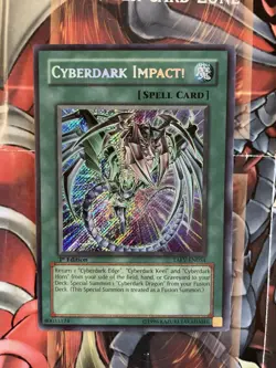 Yugioh Secret Rare Cyberdark Impact! Print Bleed TAEV-EN054 1st Edition VLP/NM - Image 1