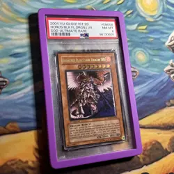PSA 8 Horus the Black Flame Dragon LV8 SOD-EN008 Ultimate Rare 1st Editio Yugioh - Image 2
