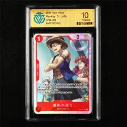 CCG 10 Pristine 2025 One Piece CHN Monkey D. Luffy OP14-013 SR - Image 1