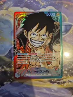 One Piece TCG OP01-003 Monkey.D.Luffy Pre Errata Alt Romance Dawn EN - Image 1