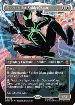 MTG English Spectacular Spider-Man (0238) (Borderless) (Textured Foil) NM Foil - Image 1