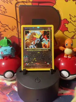 Entei 34 Holo Black Star Rare Promo WOTC Pokemon Card LP - Image 1