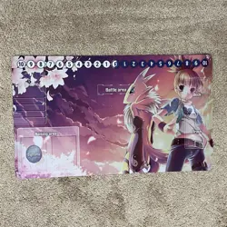 DTCG Duel Playmat Digimon Makino Ruki Renamon Anime Trading Card Game Mat Zones - Image 1