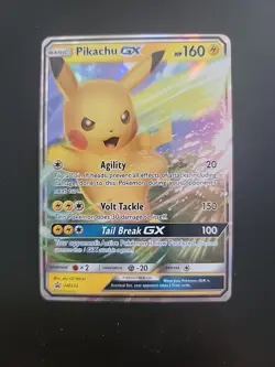 Pikachu GX SM232 Sun & Moon Black Star Promo Holo Rare Pokemon Card TCG NM - Image 1