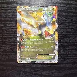 Pokemon Card White Kyurem EX BW63 2012 Black & White Black Star Promo - Image 1