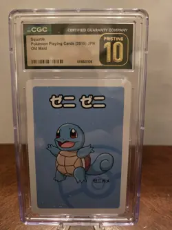 CGC 10 Squirtle Old Maid 2019 Japanese Pokemon Card - Image 1