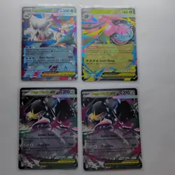 4 CARD LOT Pokemon EX Holo Mega Abomasnow, Mega Venusaur, Mega Mawile English - Image 1