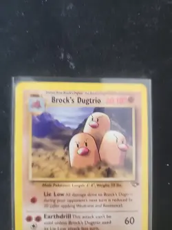 Pokemon Card Brock's Dugtrio 22/132 Gym Challenge Rare - Image 2