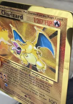 Pokemon TCG Charizard Gold Metal Celebrations Promo Holo Card 004/102 120HP - Image 4