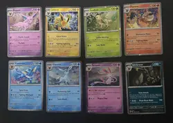 Prismatic Evolutions Costco Promo Cosmo Holo All 8 Eveelutions (8 Cards Total) - Image 1