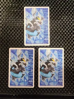 Lot Of 3 Mareep Line Pokemon Japanese Kyurem Poker Playing Card 2012 Ampharos - Image 2