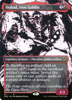 Slobad, Iron Goblin-Phyrexia: All Will Be One-Borderless-Foil-311-LP - Image 1