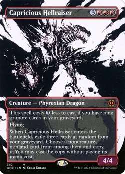 Capricious Hellraiser-Phyrexia: All Will Be One-Borderless-Regular-310-NM - Image 1
