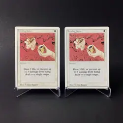 (2) Magic: The Gathering Healing Salve MTG Revised Edition Vintage 1994 LP/MP - Image 1