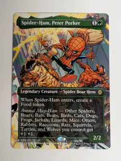 MTG - Spider-Ham, Peter Porker - SPM - R - Borderless - 201 - Image 1