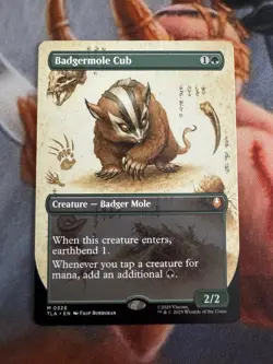 Badgermole Cub (Borderless) M Creature — Badger Mole Normal Avatar: The Last Air - Image 1