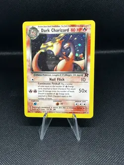 Pokemon Dark Charizard Holo 4/82 Team Rocket Set (LP) - Image 1