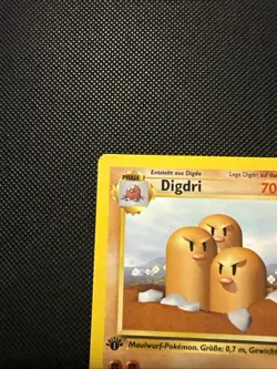 Pokemon TCG Dugtrio (Digdri) Base Set 19/102 1st Edition Rare GERMAN - Image 2