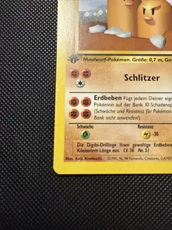 Pokemon TCG Dugtrio (Digdri) Base Set 19/102 1st Edition Rare GERMAN - Image 5