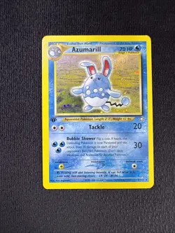 Azumarill 2/111 Holo Rare – Neo Genesis 1st Edition WOTC Pokemon - Image 1