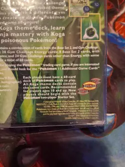 Pokemon Gym Challenge Koga Theme Deck SEALED English 2000 - Image 3