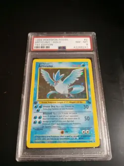 1999 Pokemon Fossil 1st Edition Holo Articuno #2 PSA 8 NM-MT - Image 2
