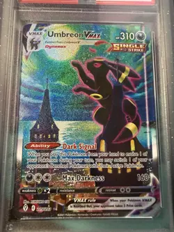 Pokemon Umbreon VMAX 215/203 Alt Art - Moonbreon Evolving Skies PSA 9 - W GUARD - Image 2