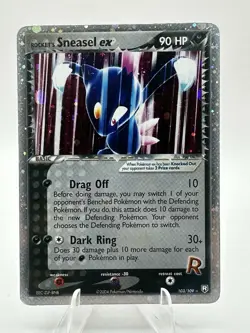 Pokemon TCG Sneasel EX Ruby and Sapphire Holo Ultra Rare 103/109 - Image 1