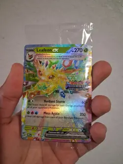 Pokemon Prismatic Evolutions Leafeon ex 006/131 Surprise Box Stamped Sealed - Image 1