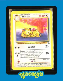 Pokemon TCG Persian Base Set 2 56/130 Regular Unlimited Uncommon - Image 1