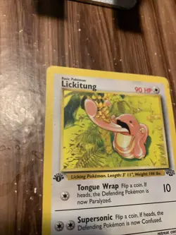 #38/64 Lickitung 1st Edition HP Vintage Pokemon Tcg Jungle 1995 - Image 4