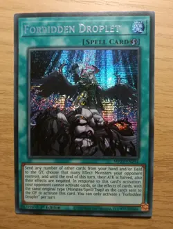 Yu-Gi-Oh! FORBIDDEN DROPLET | PRISMATIC SECRET RARE | 1ST Edition MP22-EN254 NM - Image 1